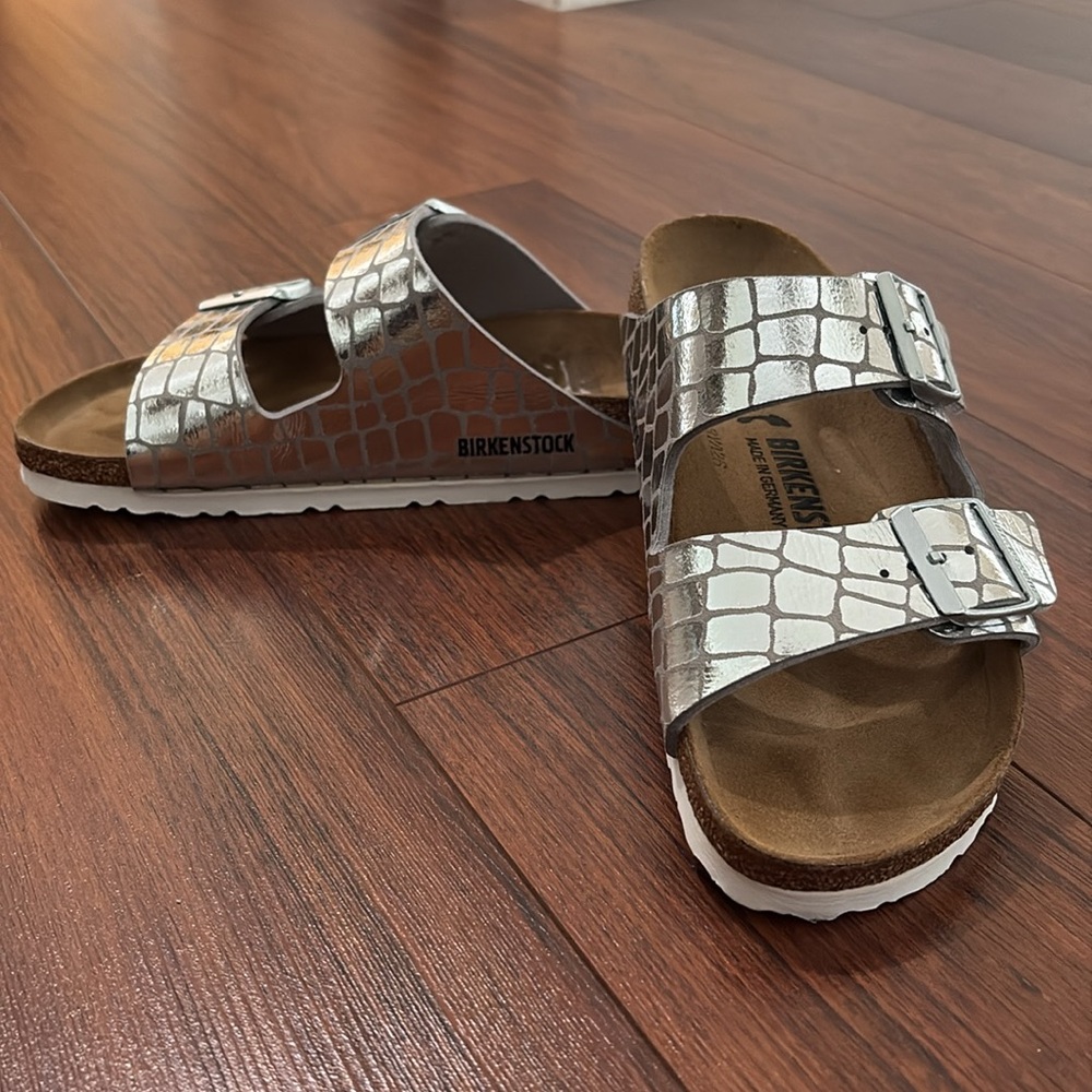 BIRKENSTOCK - Silver, Size 8